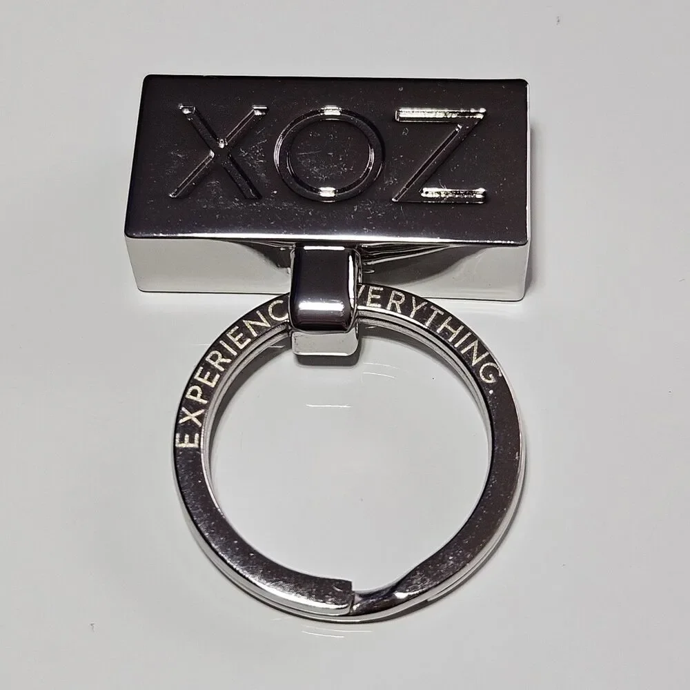 ZOX 'Experience Everything' Single Keychain Chrome metal VOX